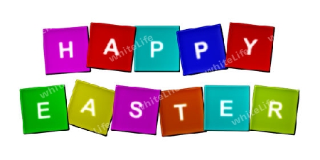 Happy Easter as colorful illustration - Happy easter als bunte Illustration
