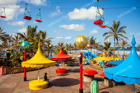 Playground on the beach of Durban South Africa