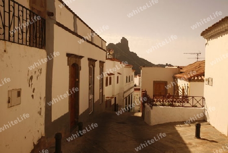The mountain Village of  Tejeda in the centre of the Canary Island of Spain in the Atlantic ocean.