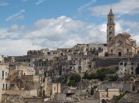 Panoramablick auf Matera (Basilikata)