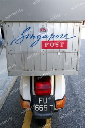 Die Singapore Post im Bankenviertel am Boat Quay von Singapur im Inselstaat Singapur in Asien.