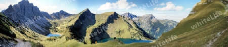 Bergseen in den Allgaeuer Alpen in Tirol