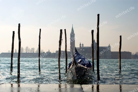 Venedig - Gondola und San Giorgio Kirche