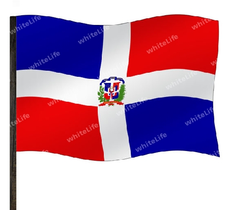 Fahne Dominikanische Republik