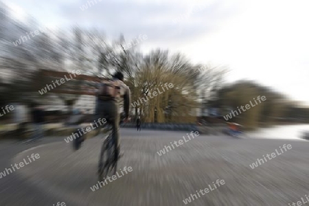 one hurried biker 