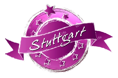 STUTTGART - Banner, Logo, Symbol im Royal Grunge Style fuer Praesentationen, Flyer, Prospekte, Internet,...