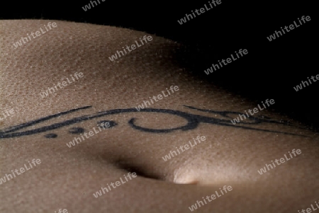 Detail eines Tattoo