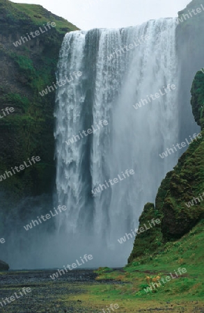 Skagafoss Wasserfall auf Island