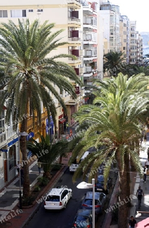 the city of Las Palmas on The Gran Canary Island on the Canary Island of Spain in the Atlantic ocean.