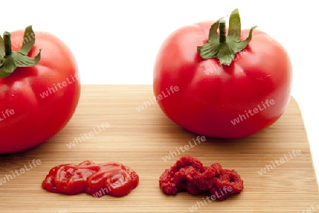 Tomaten mit Ketschup