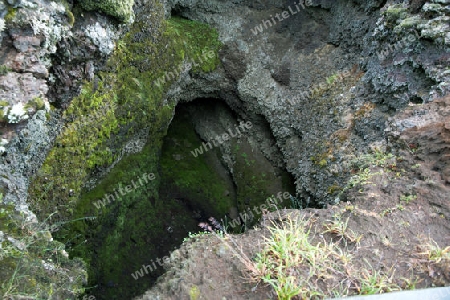 Der S?den Islands, Mini-Krater in der Eldgja, einer vor ca. 1000 Jahren durch einen Vulkanausbruch entstanden Schlucht