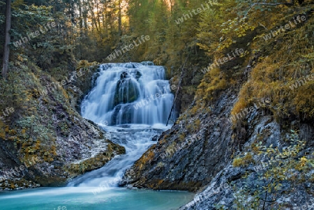 Obernach Kanal Wasserfall