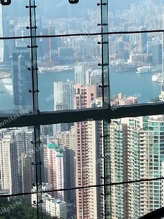 Aussicht auf Hongkong von der Bergstation