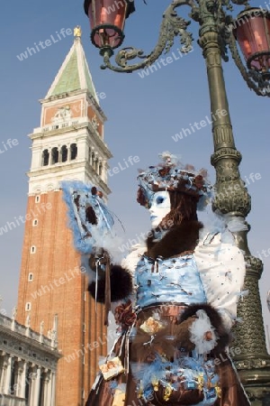 Venedig - Maske und Glockenturm