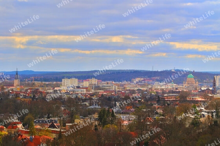 Der Blick zur Stadtmitte von Potsdam