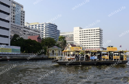 Das Spotal Sirirat Hospital am Mae Nam Chao Phraya River in der Hauptstadt Bangkok von Thailand in Suedostasien.