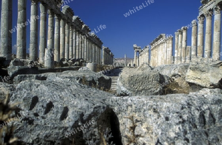 Die Ruinen von Apamea im Nordwesten von Syrien im Nahen Osten