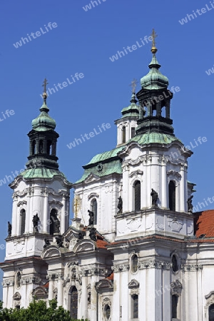 Kirche St. Nikolaus am Altstaedter Ring, Prag, Tschechien, Europa