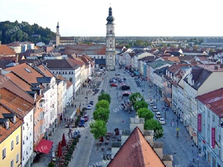 Deggendorf - Marktplatz mit Pfarrkirche