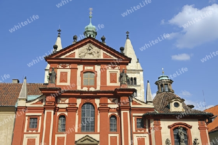 St. Georgs Basilika, Prager Burg, Hradschin, Prag, Tschechische Republik, Europa