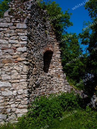 Mauer einer Burgruine