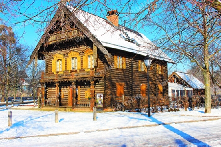 Russische Kolonie im Winter
