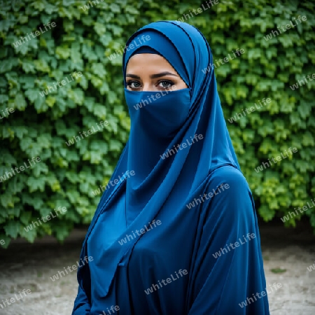 Frau mit burka