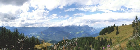 Panorama von der Ro?feldstra?e in das Berchtesgadener Land