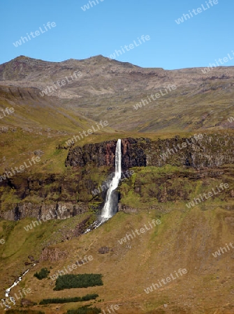 Der Westen Islands, Wasserfall bei Budir auf der S?dseite der Halbinsel Sn?fellsnes