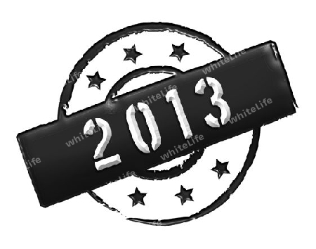Sign and stamp named "2013" for your presentation, for websites and many more.