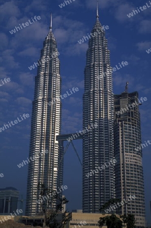 The Petronas Twin Towers in the city of  Kuala Lumpur in Malaysia in southeastasia.