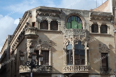 Altstadtarchitektur in Reus, Katalonien