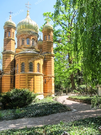 Russisch Orthodoxe Kirche auf dem Historischen Friedhof in Weimar