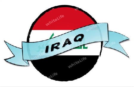 IRAQ - your country shown as illustrated banner for your presentation or as button...