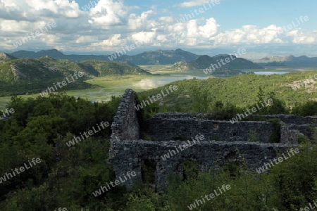 Europa, Osteuropa, Balkan. Montenegro, Skadar, See, Landschaft, Virpazar, Haus, Ruine
