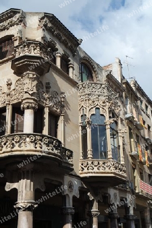 Altstadtarchitektur in Reus, Katalonien