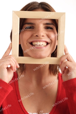 framed face - smile
