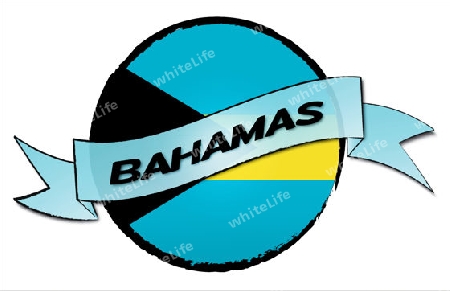 BAHAMAS - your country shown as illustrated banner for your presentation or as button...
