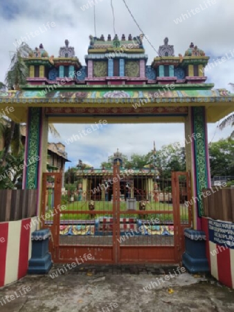 Tor zum Hindu Tempel, Mauritius