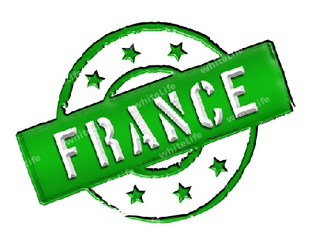 Sign and stamp named FRANCE for your presentation, for websites and many more.