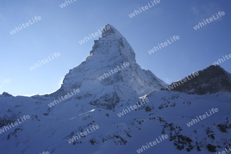  das Matterhorn vom Schwarzsee aus gesehen