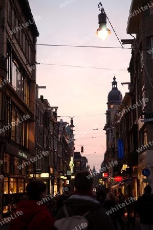 Amsterdam shopping street