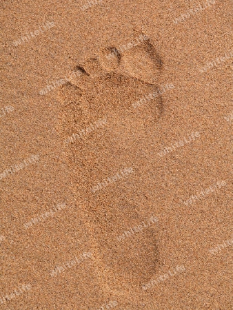 my footprint in the sand