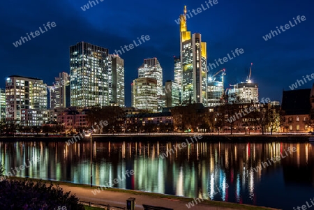 Frankfurt City bei Nacht