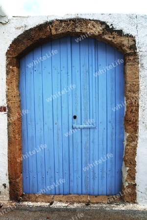 Blauer Eingang