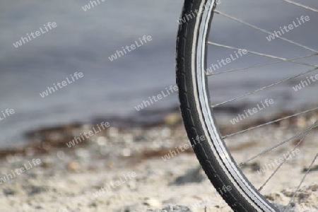 Fahrrad Reifen Strand