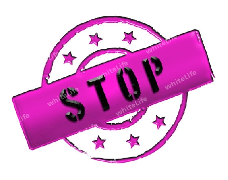 Sign and stamp for your presentation, for websites and many more named STOP