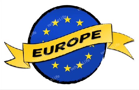 Europe - The beloved country as a symbolic representation as heart - Das geliebte Land als symbolische Darstellung als Herz