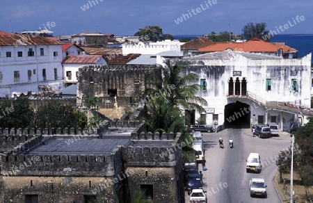 Die Altstadt von Stone Town  oder Zanzibar Town der Hauptstadt der Insel Sansibar im Indischen Ozean in Tansania in Ostafrika.