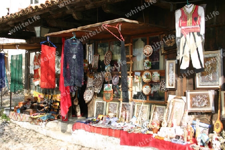 Souvenirstand in Kruja (Albanien)